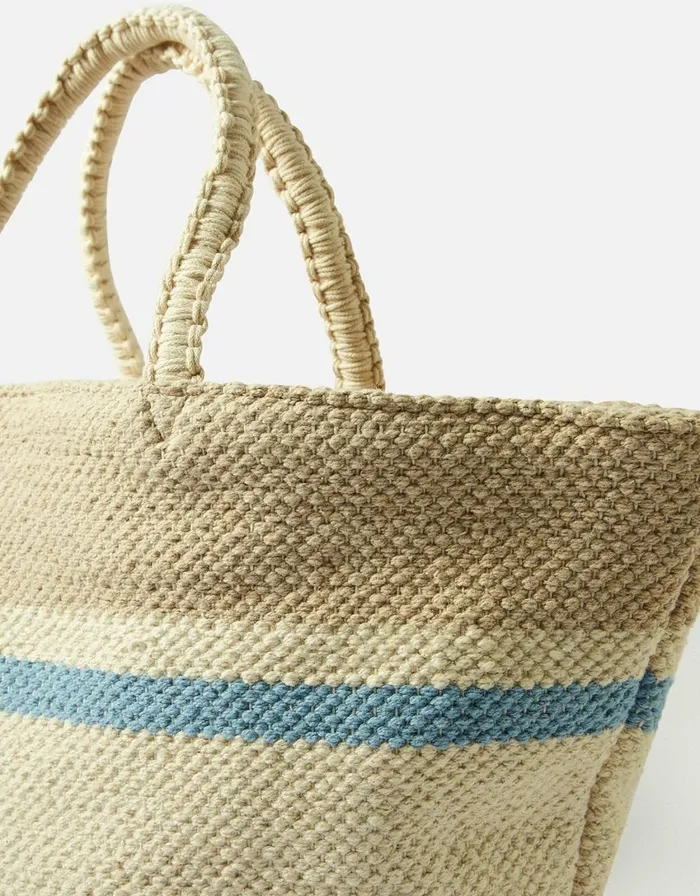 Accessorize Stripe Handheld Bag Women Beach Bags