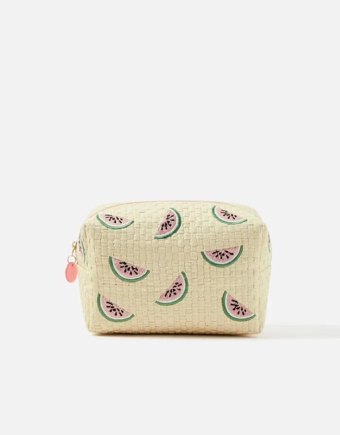 Accessorize Watermelon Embroidered MakeUp Bag Women Travel Bags