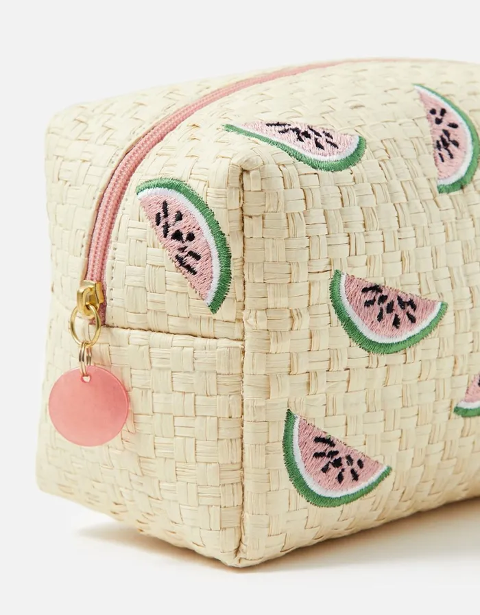 Accessorize Watermelon Embroidered MakeUp Bag Women Travel Bags