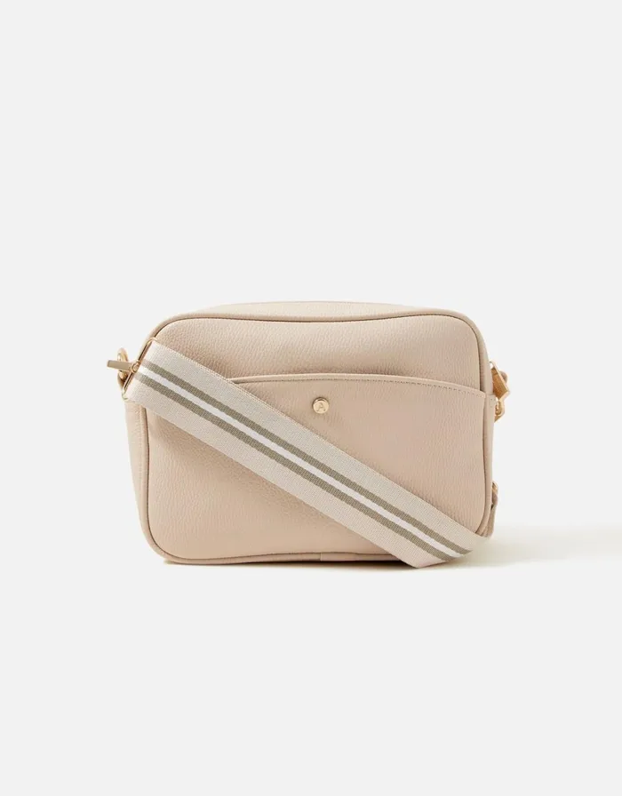 Accessorize Webbing Strap Camera Bag Women CrossBody Bags