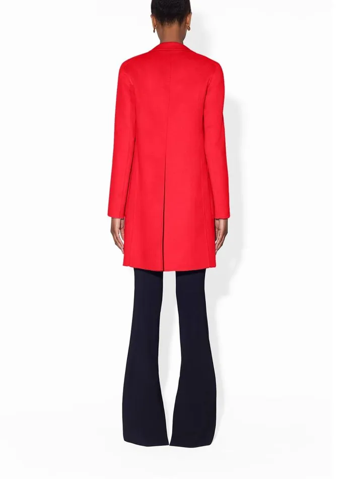 Adam Lippes Jackets and Coats Car Coat In Zibelline Cashmere Red Red 8211 Women