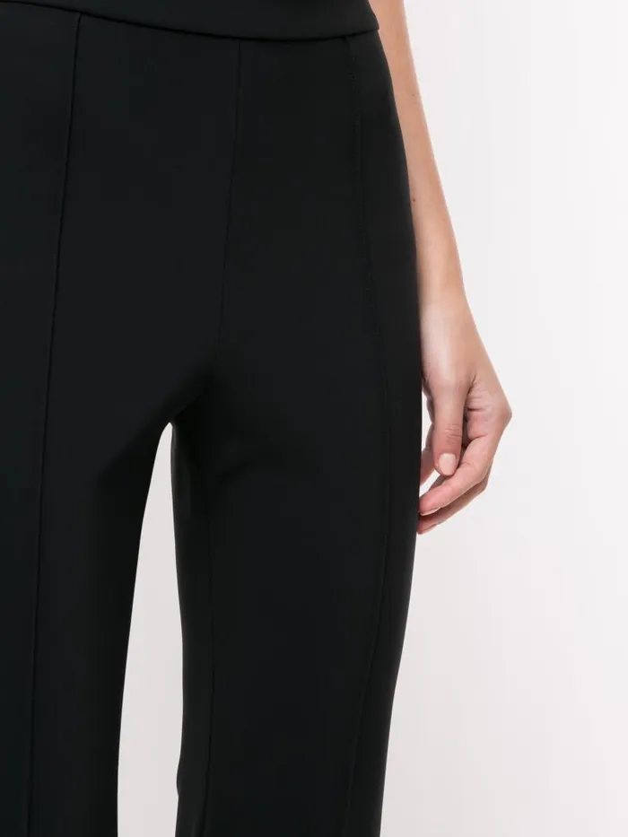 Adam Lippes Pants Bonded Neoprene Cropped Flare Pant Black 8211 Women