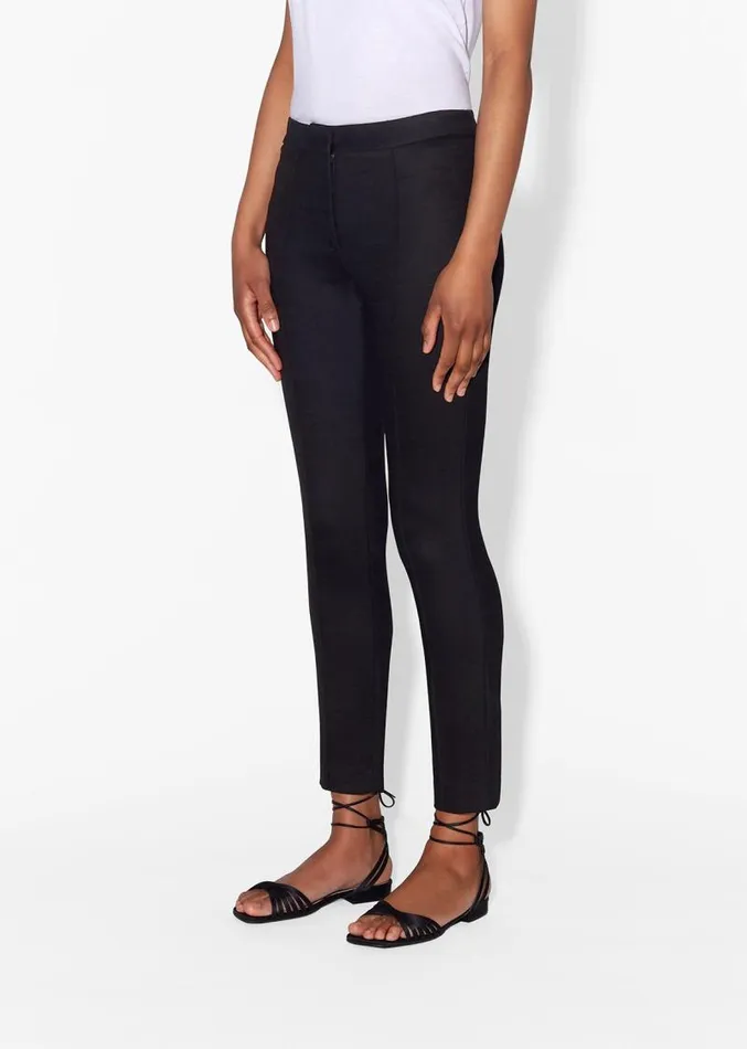 Adam Lippes Pants Cigarette Pant In Double Face Wool Black 8211 Women