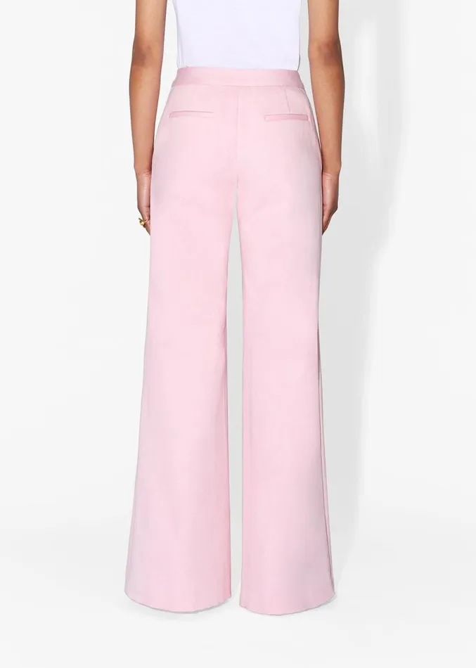 Adam Lippes Pants Sailor Pant In Washed Denim Pink 8211 Women