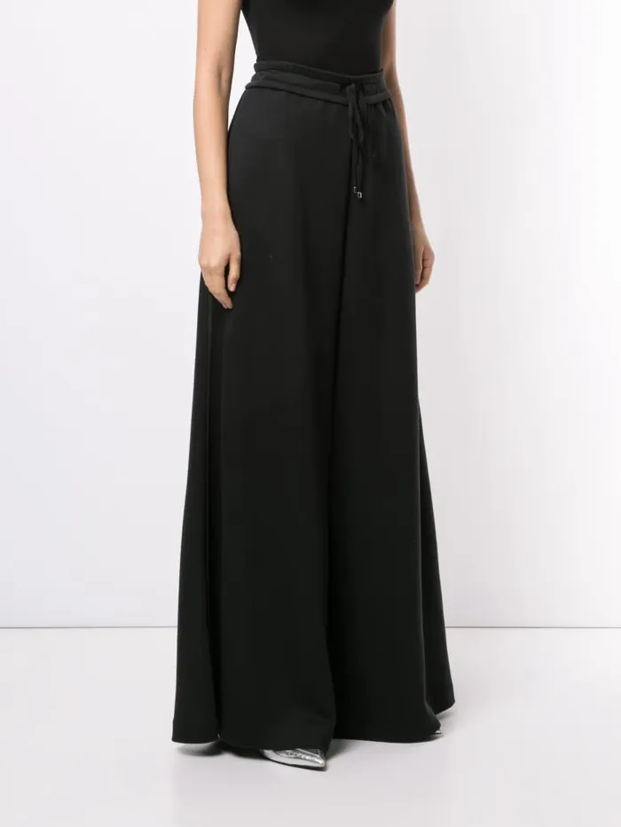 Adam Lippes Pants WideLeg Lounge Pant In Luxe Jersey Black 8211 Women