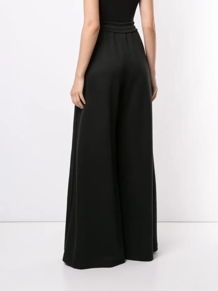Adam Lippes Pants WideLeg Lounge Pant In Luxe Jersey Black 8211 Women