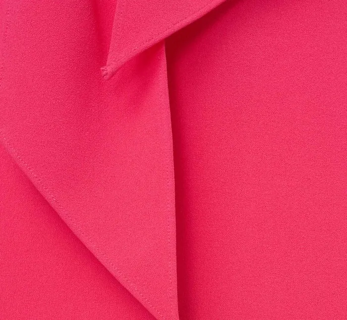 Adrianna Papell Day Dresses Stretch Knit Crepe TieFront MidiLength Sheath Dress In Camellia 8211 Women