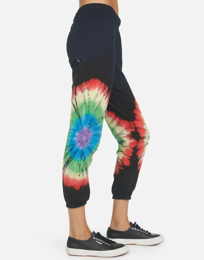 Alana Star Kiss Rainbow Burst Women039s Lauren Moshi Crop Sweatpants