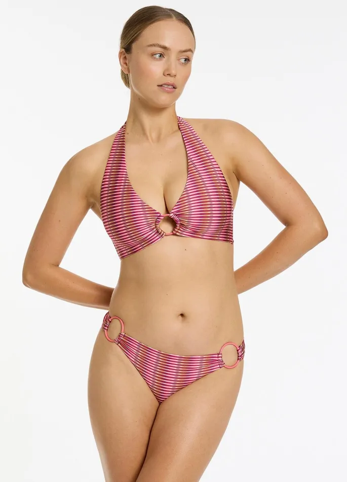 Alessia Geo DDD Halter Bikini Top Peony Women JETS Australia Halter Bikini Tops