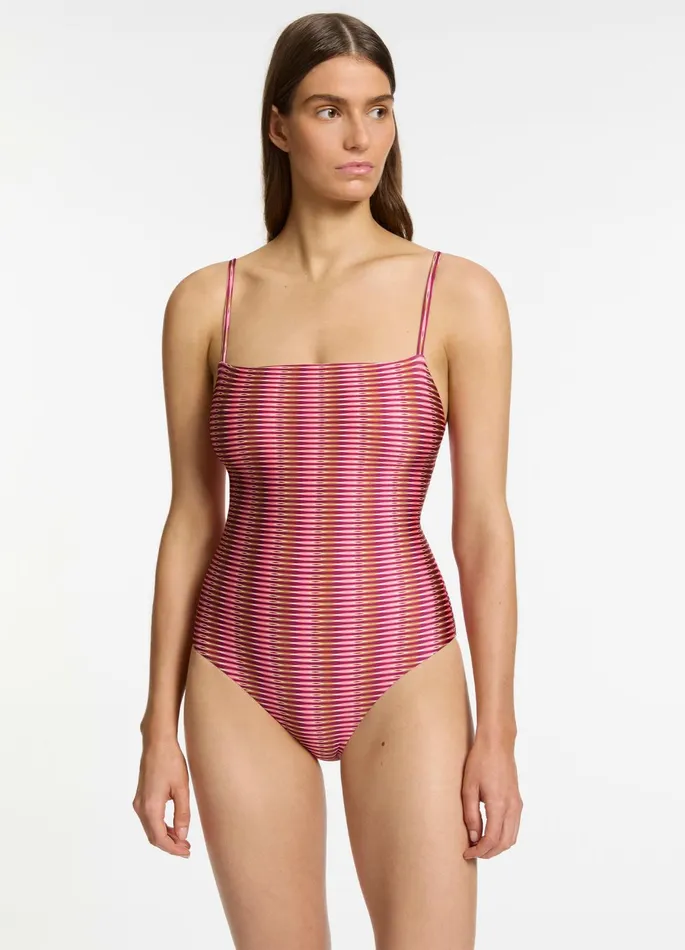 Alessia Geo Minimal Tank One Piece Peony Women JETS Australia Fuller Cup One Piece