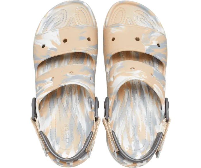 AllTerrain Marbled Sandal Chai Multi Women Crocs Sandals