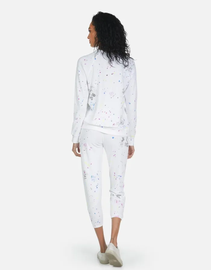 Annabelle Peace Teddy Punk Stain Women039s Lauren Moshi Crop Sweatpants