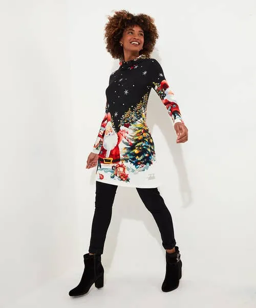 Apparel Christmas Cheer Tunic Black Dresses Joebrowns