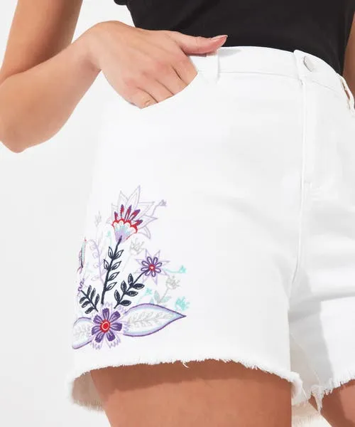 Apparel Joebrowns Forever Free Embroidered Shorts White Jeans and Trousers Apparel Joebrowns Forever Free Embroidered Shorts White Jeans and Trousers