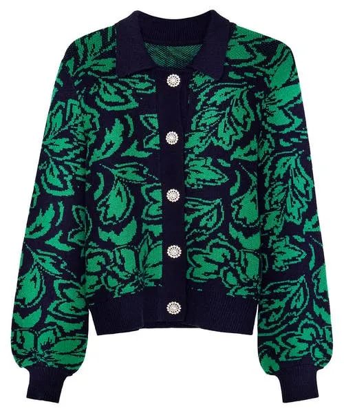 Apparel Knitwear and Cardigans Joebrowns Make A Statement Collared Cardigan Green