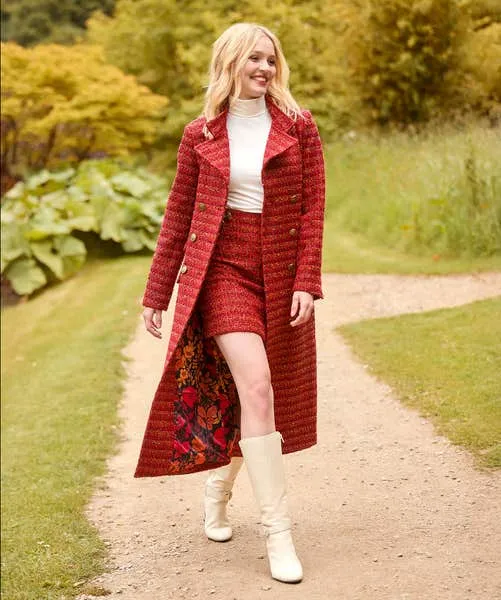 Apparel Skirts Joebrowns Maya Tweed Skirt Burnt Orange Apparel Skirts Joebrowns Maya Tweed Skirt Burnt Orange