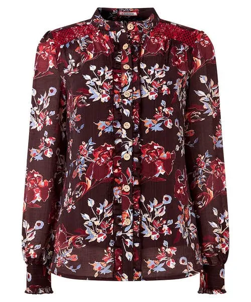 Apparel Tops Tunics and Blouses Joebrowns Prettiest Floral Blouse And Cami Aubergine Apparel Tops Tunics and Blouses Joebrowns Prettiest Floral Blouse And Cami Aubergine