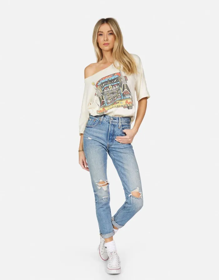Barbie Rock Truck Ivory Women039s Lauren Moshi Short Sleeve