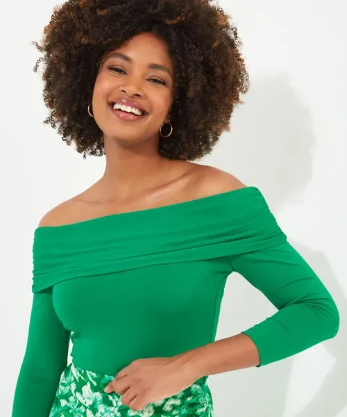 Bardot Jersey Top Green Apparel Tops Tunics and Blouses Joebrowns