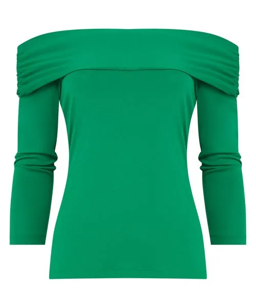 Bardot Jersey Top Green Apparel Tops Tunics and Blouses Joebrowns Bardot Jersey Top Green Apparel Tops Tunics and Blouses Joebrowns
