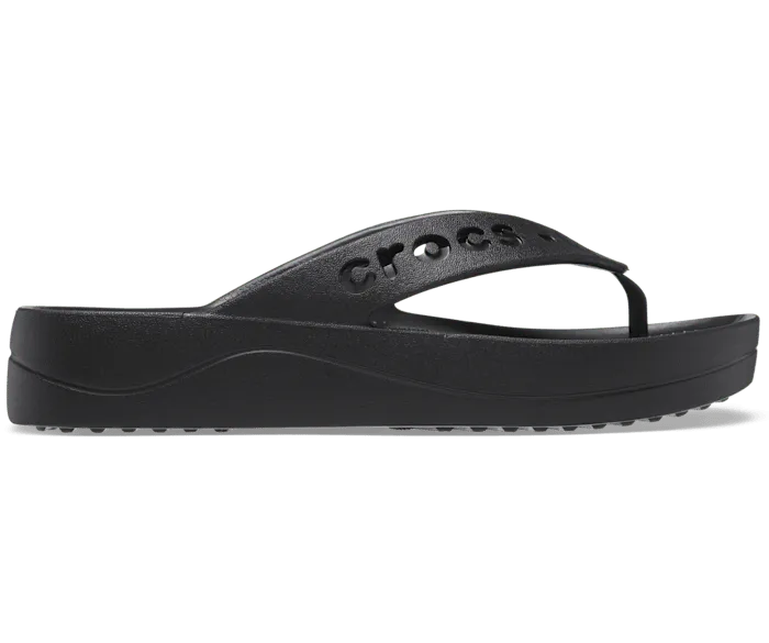 Baya Platform Flip Black Women Crocs FlipFlops