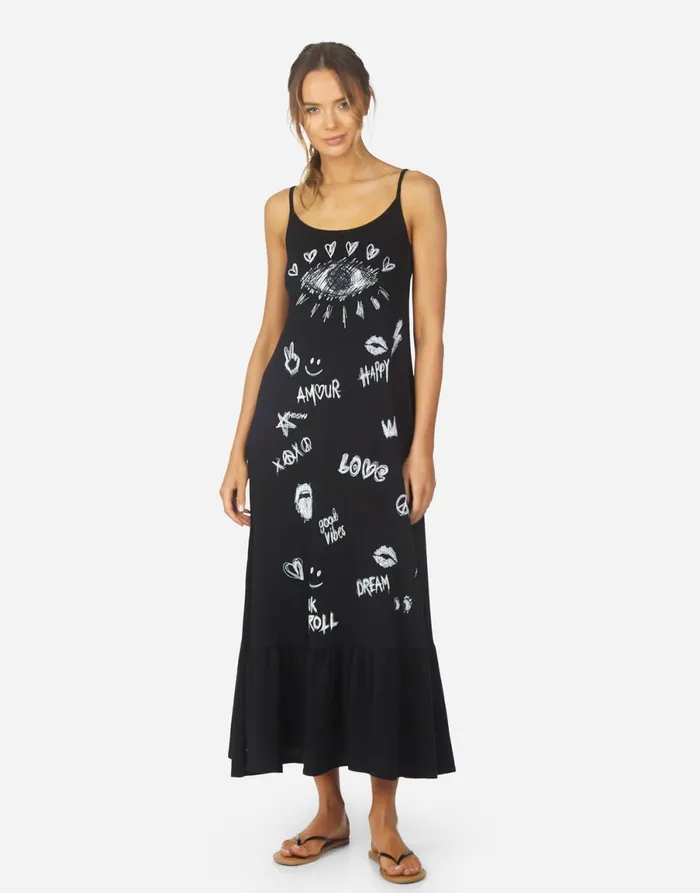 Beatrix Doodle Elements Black Women039s Lauren Moshi Dresses