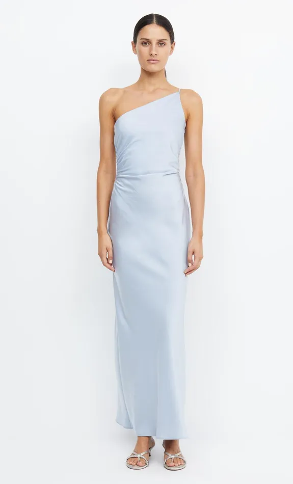 Bec Bridge Bridesmaid Dresses Women ETERNITY ASYM MAXI DRESS 8211 DUSTY BLUE