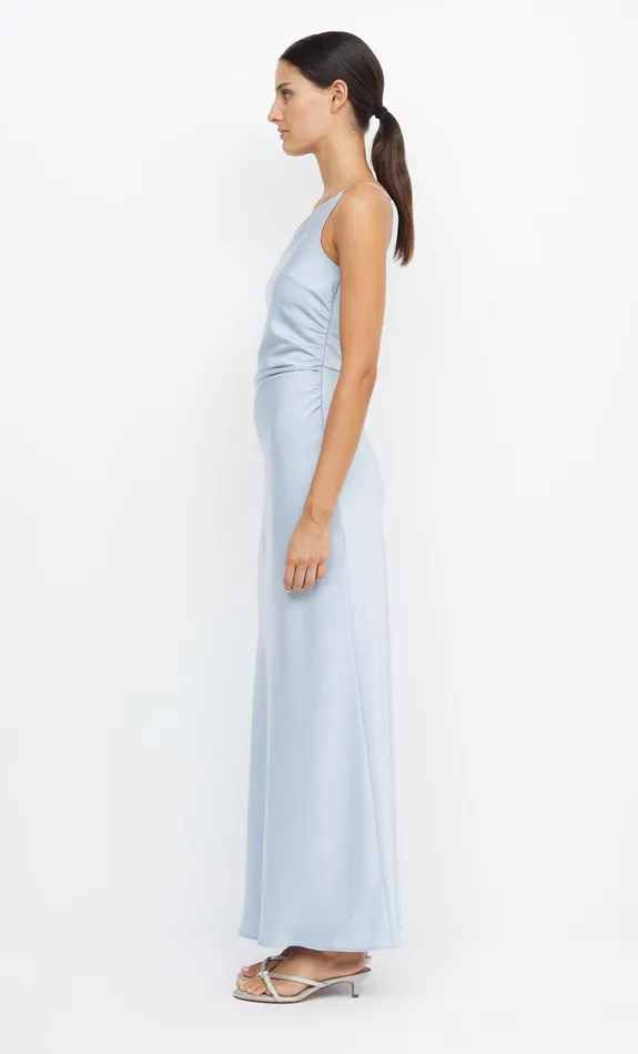 Bec Bridge Bridesmaid Dresses Women ETERNITY ASYM MAXI DRESS 8211 DUSTY BLUE
