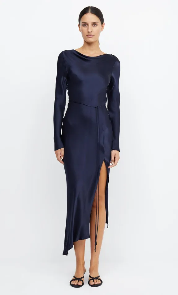 Bec Bridge Bridesmaid Dresses Women MOON DANCE LONG SLEEVE MAXI DRESS 8211 INK