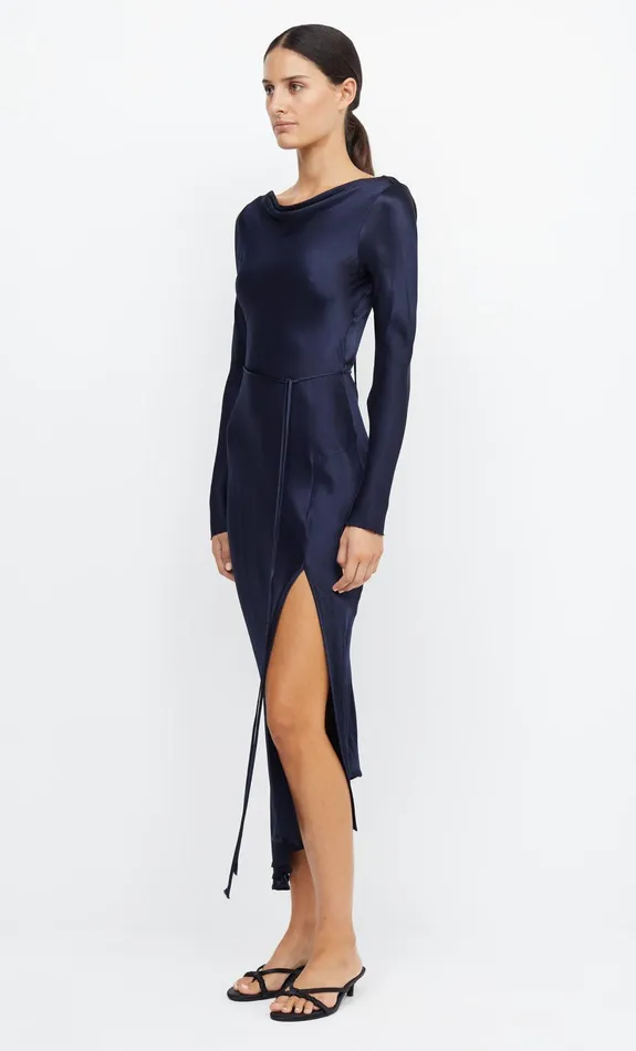 Bec Bridge Bridesmaid Dresses Women MOON DANCE LONG SLEEVE MAXI DRESS 8211 INK