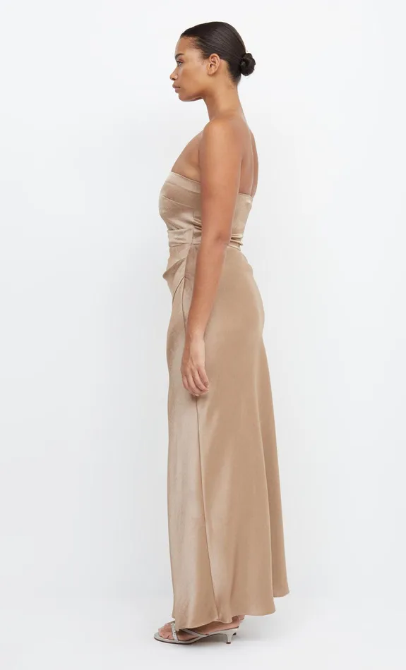 Bec Bridge Bridesmaid Dresses Women THE DREAMER STRAPLESS DRESS 8211 GOLDEN