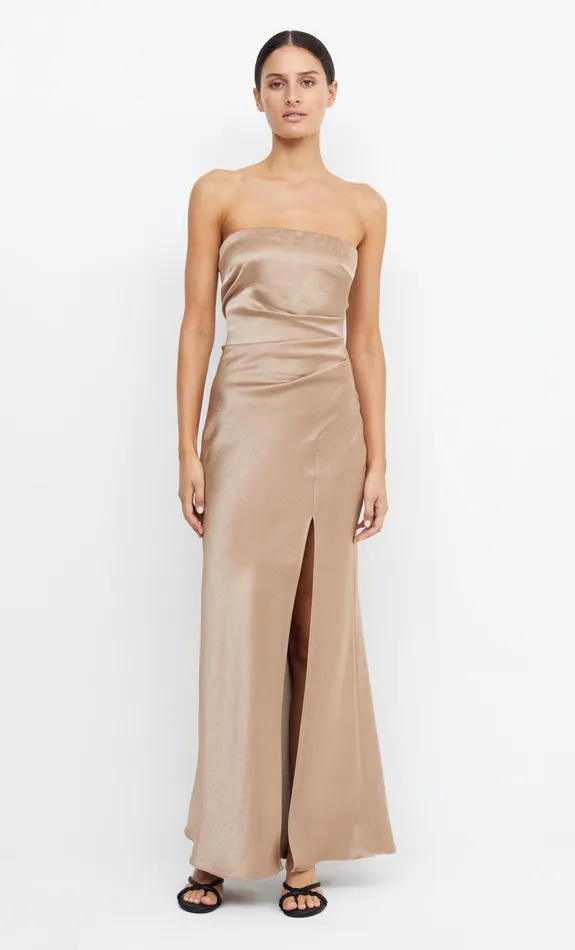 Bec Bridge Bridesmaid Dresses Women THE DREAMER STRAPLESS DRESS 8211 GOLDEN
