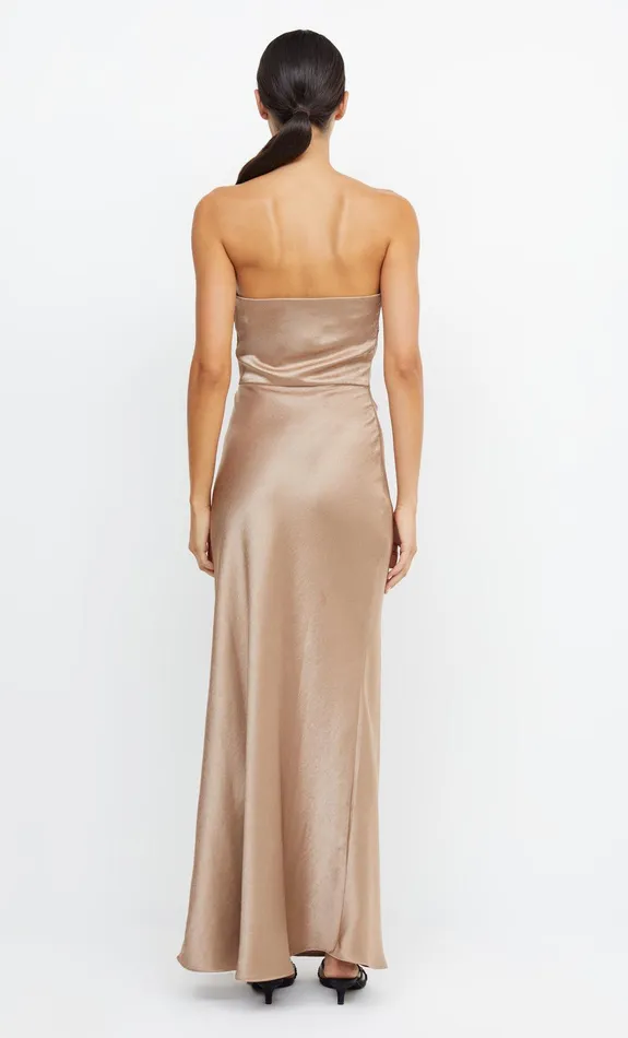 Bec Bridge Bridesmaid Dresses Women THE DREAMER STRAPLESS DRESS 8211 GOLDEN