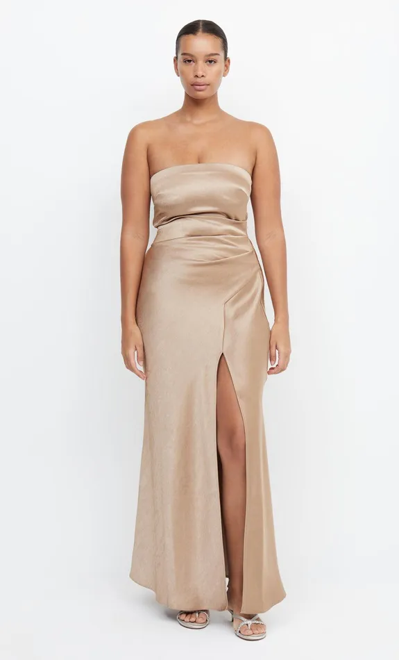 Bec Bridge Bridesmaid Dresses Women THE DREAMER STRAPLESS DRESS 8211 GOLDEN