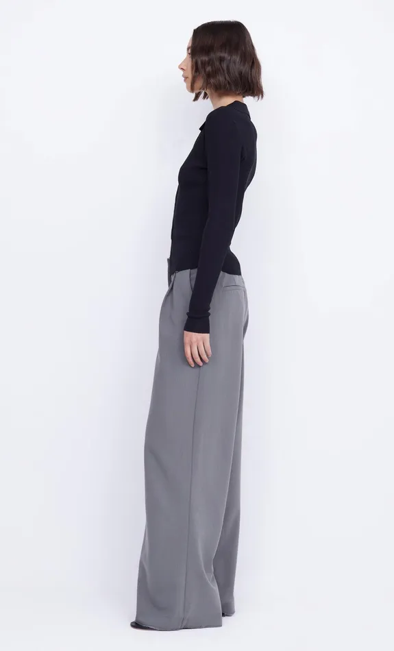 Bec Bridge Cropped Women IMRIE ZIP KNIT CARDIGAN 8211 BLACK