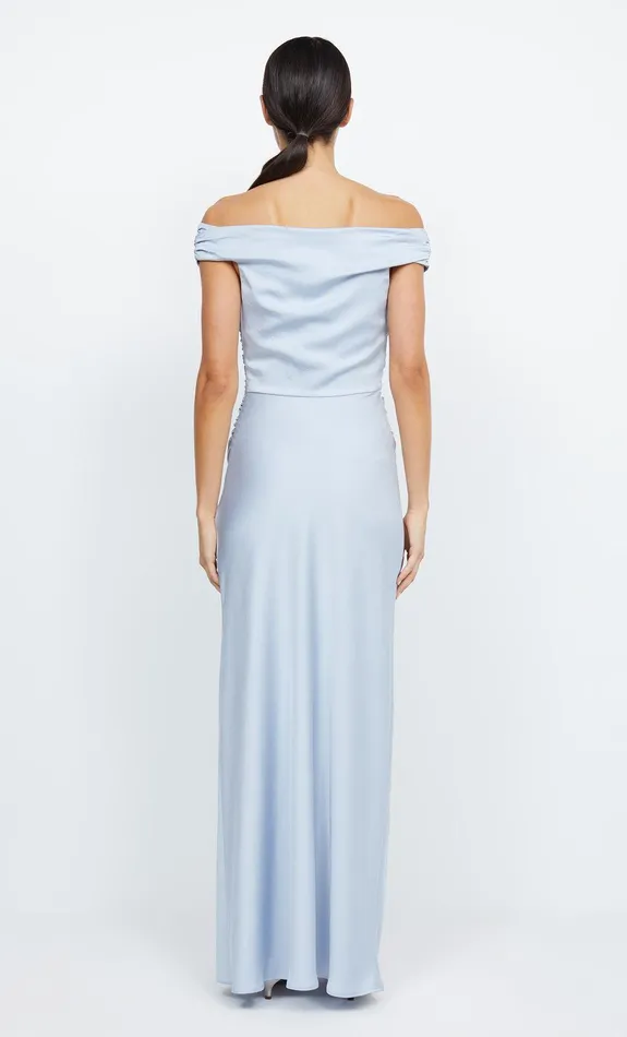 Bec Bridge Maxi Dresses Women ETERNITY OFF SHOULDER MAXI 8211 DUSTY BLUE