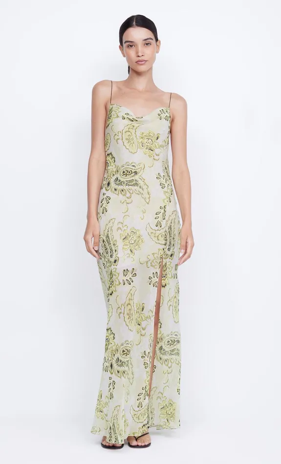 Bec Bridge Maxi Dresses Women LYLOU MAXI DRESS 8211 LEMON PAISLEY