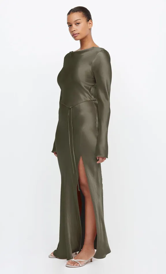 Bec Bridge Maxi Dresses Women MOON DANCE LONG SLEEVE MAXI DRESS 8211 DARK WILLOW