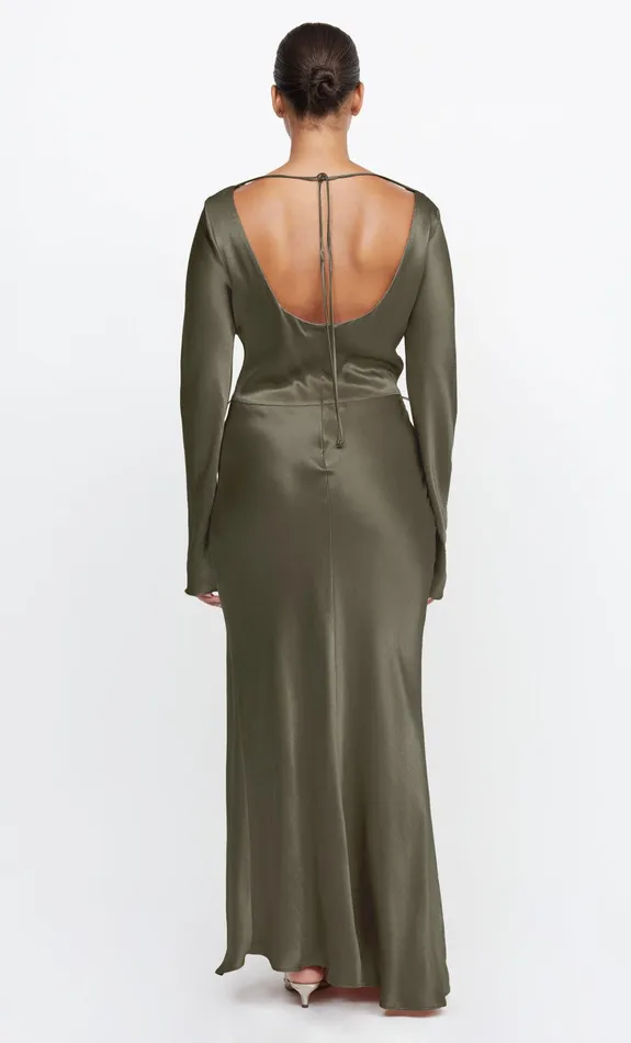 Bec Bridge Maxi Dresses Women MOON DANCE LONG SLEEVE MAXI DRESS 8211 DARK WILLOW