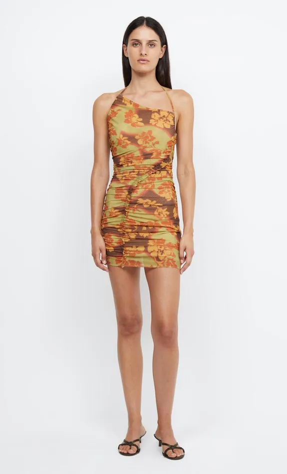 Bec Bridge Mini Dresses Women JULIEN ASYM MINI DRESS 8211 HIBISCUS PATCH