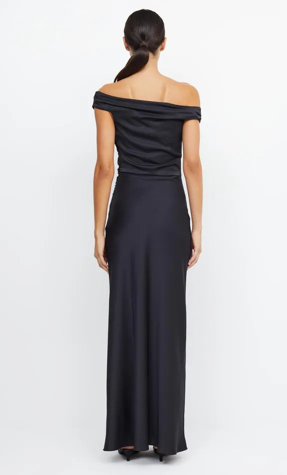 Bec Bridge Prom Dresses Women ETERNITY OFF SHOULDER MAXI 8211 BLACK