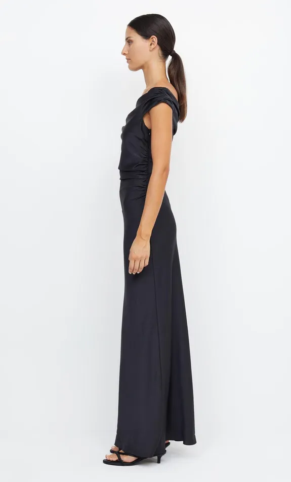 Bec Bridge Prom Dresses Women ETERNITY OFF SHOULDER MAXI 8211 BLACK