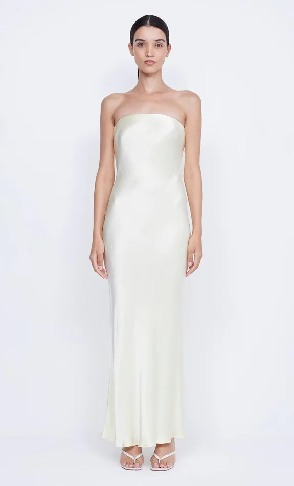 Bec Bridge Prom Dresses Women MOON DANCE STRAPLESS DRESS 8211 ICE YELLOW