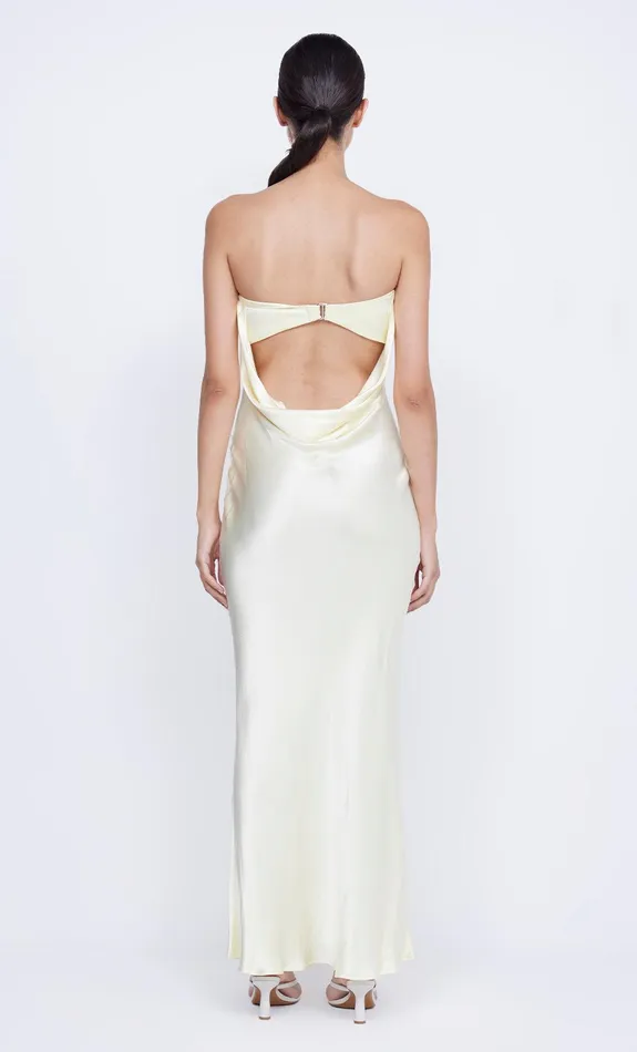 Bec Bridge Prom Dresses Women MOON DANCE STRAPLESS DRESS 8211 ICE YELLOW