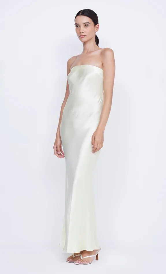 Bec Bridge Prom Dresses Women MOON DANCE STRAPLESS DRESS 8211 ICE YELLOW