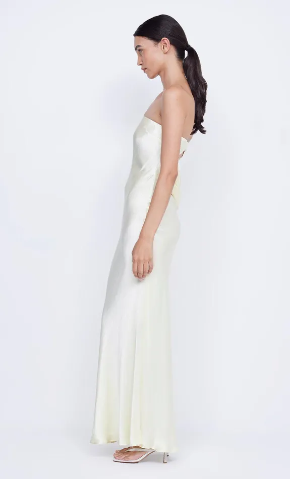 Bec Bridge Prom Dresses Women MOON DANCE STRAPLESS DRESS 8211 ICE YELLOW