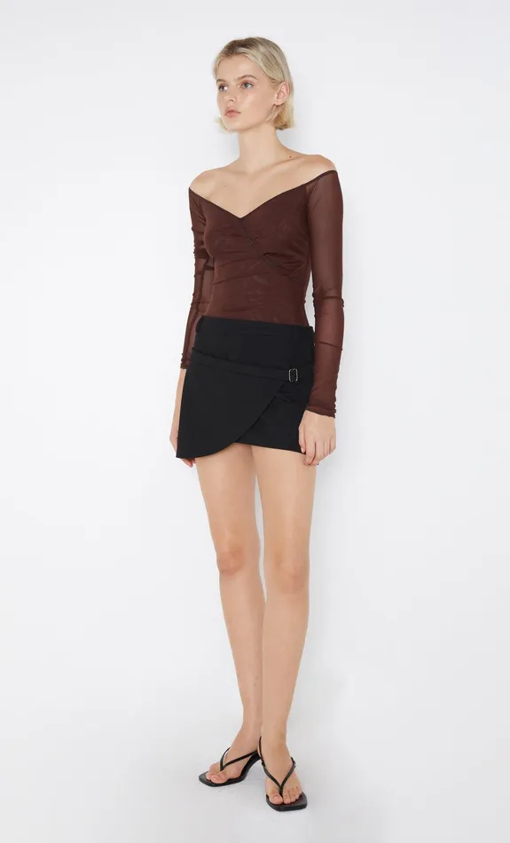 Bec Bridge Skirts Women WILDER WRAP MINI SKIRT 8211 BLACK