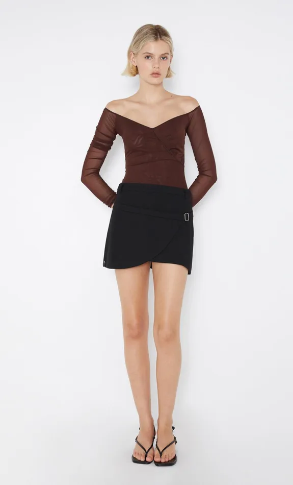 Bec Bridge Skirts Women WILDER WRAP MINI SKIRT 8211 BLACK