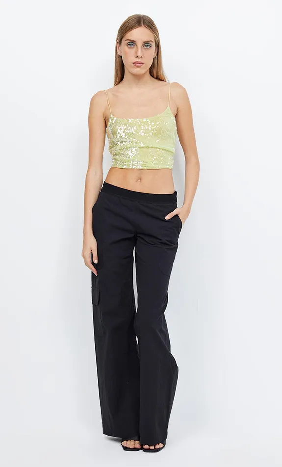 Bec Bridge Sleeveless Women VENUS SEQUIN TANK 8211 CITRUS