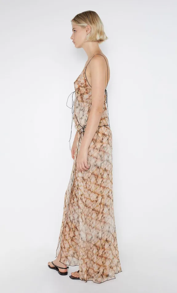 Bec Bridge Wedding Guest Women CIEL WRAP MAXI DRESS 8211 GEO SHIBORI